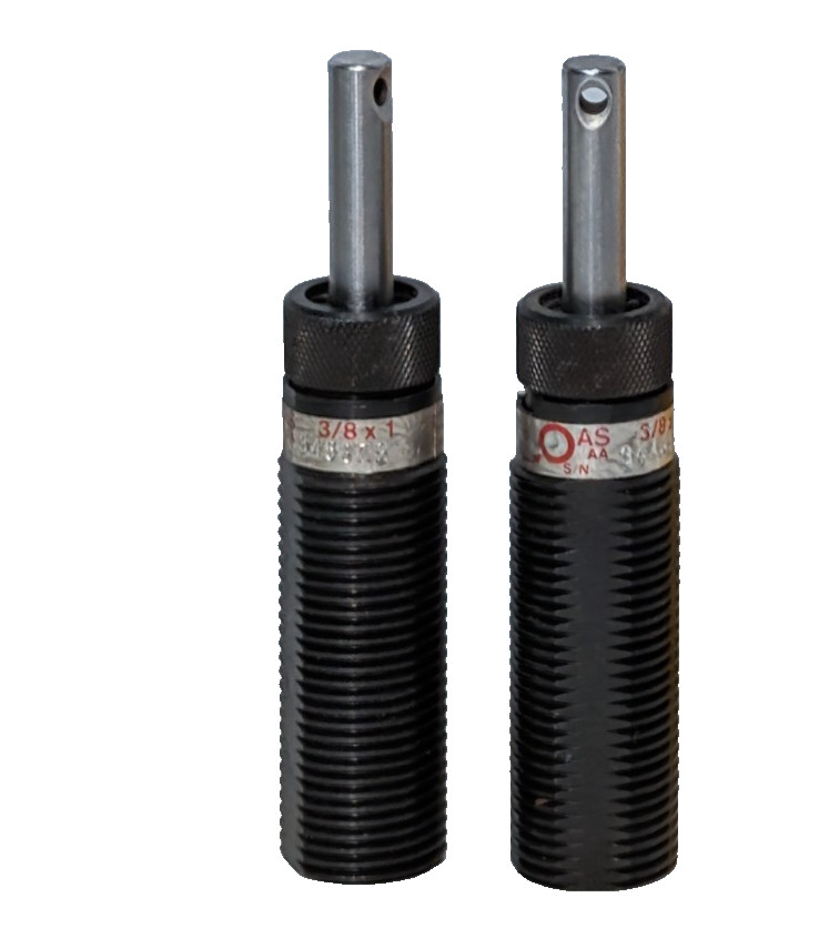 Lot of 2: ACE Controls AS-3/8×1 Miniature High-Energy Industrial Shock Absorbers