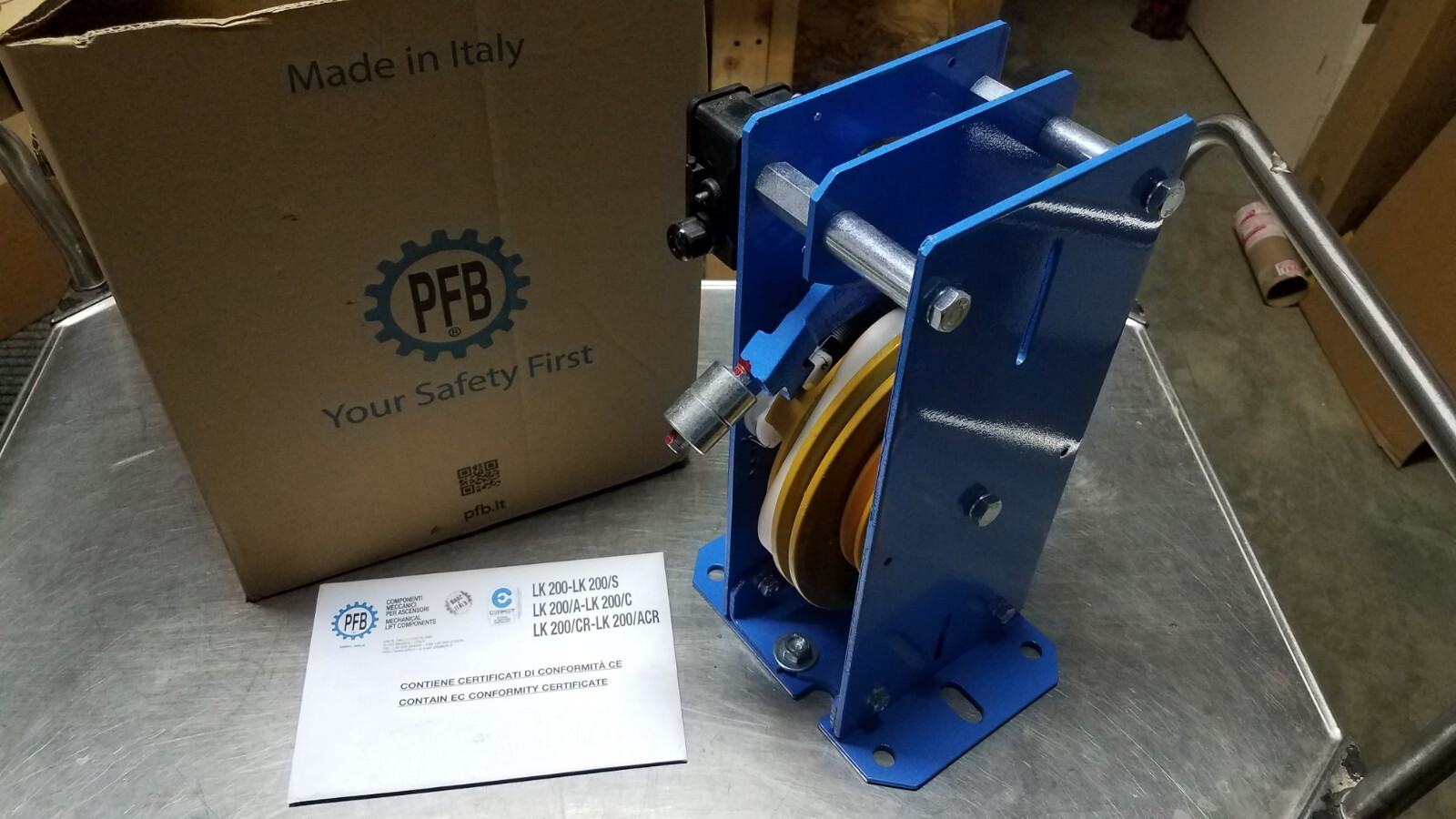 PFB LK200 BI-DIRECTIONAL OVERSPEED GOVERNOR 200mm PULLEY NIB
