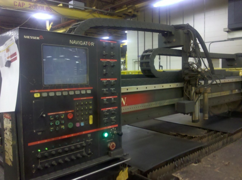 Messer Titan 10/8 10′ X 54′ Dual Head Plasma Cutting System / Flame Table