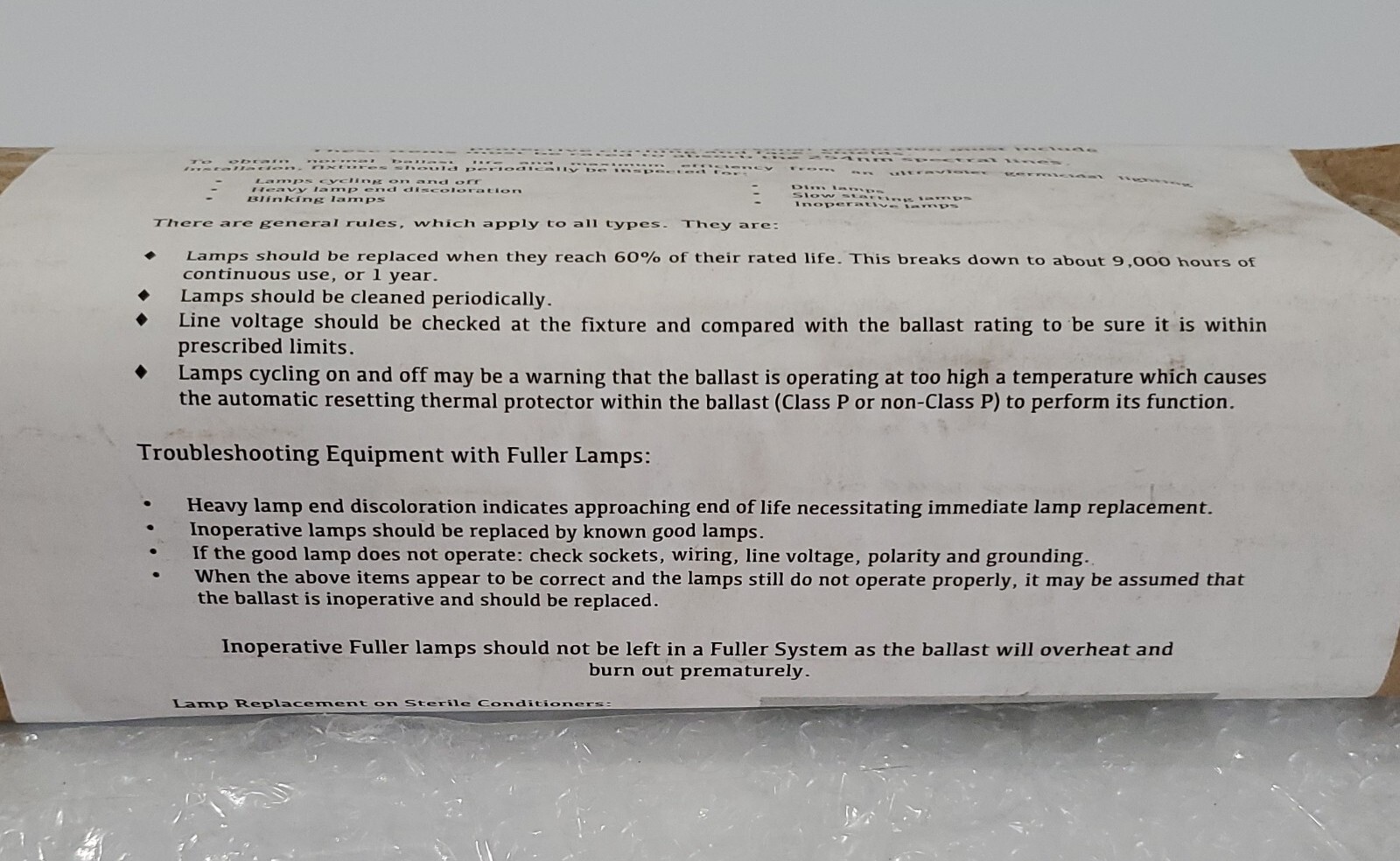 *NEW OLD STOCK* Fuller UltraViolet 1013 Hg Lamp FG2-003 F27-12 4-Pin + Warranty!