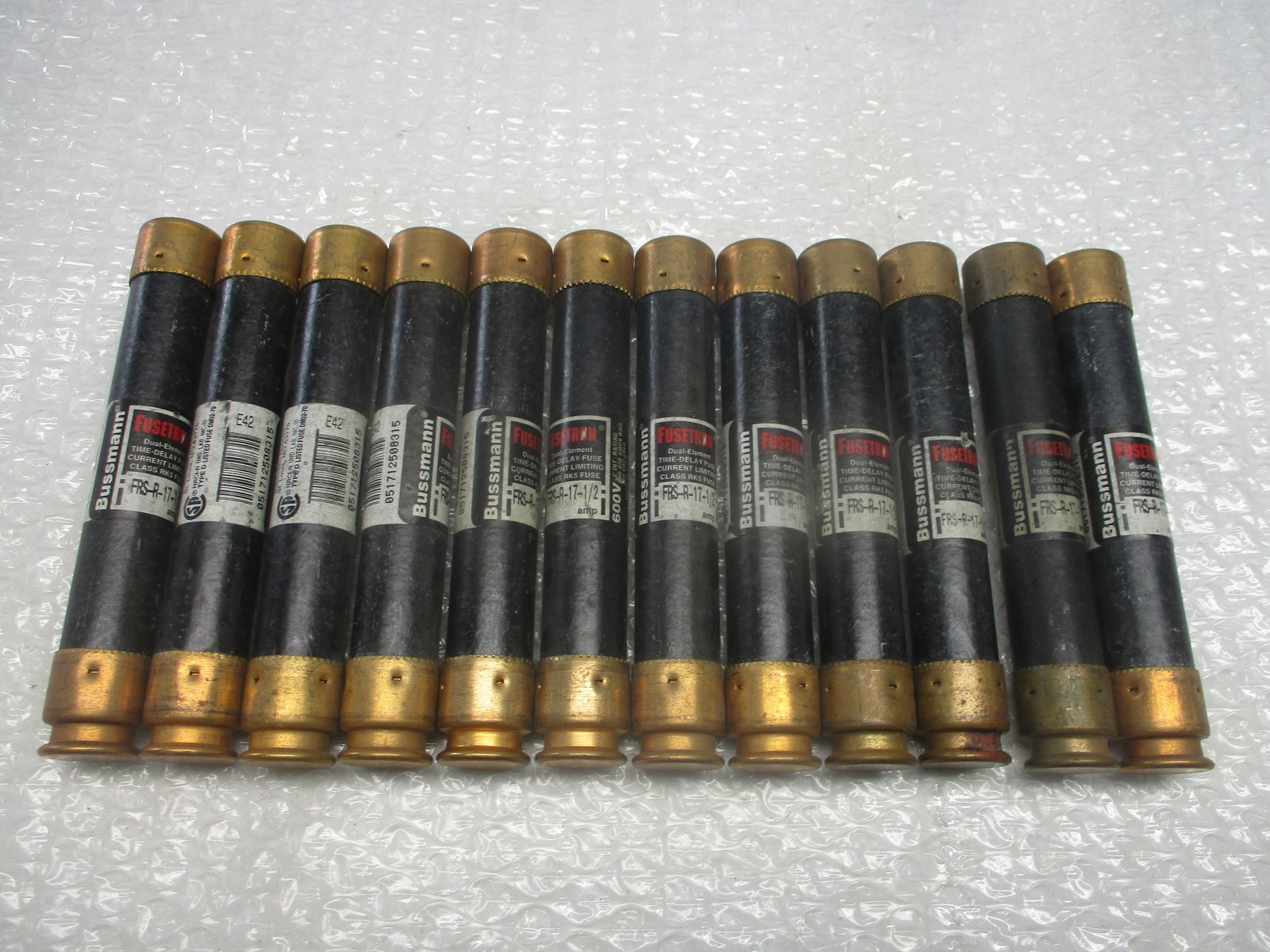 FUSETRON FRS-R-17-1/2 FUSE BLACK LOT OF 12 NSNP