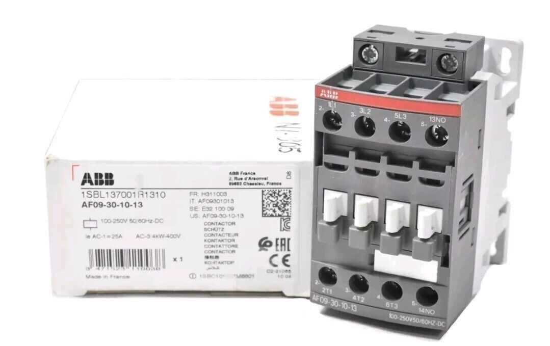 1PC New ABB AF09-30-10-13 Coil 100-250V 60Hz Direct AC Shared Contactor