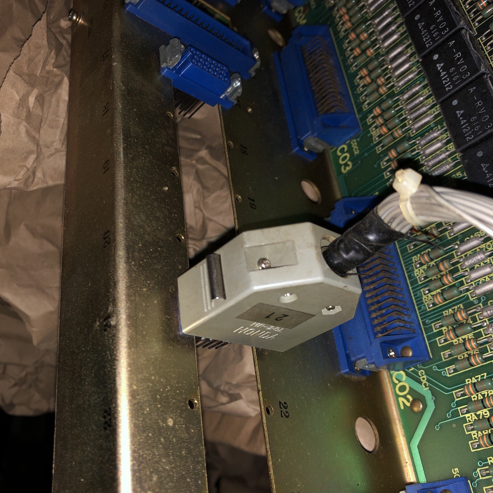 FUJITSU FANUC A02B-0050-C600,FANUC A20B-0007-0040/04A TERMINAL UNIT,AO