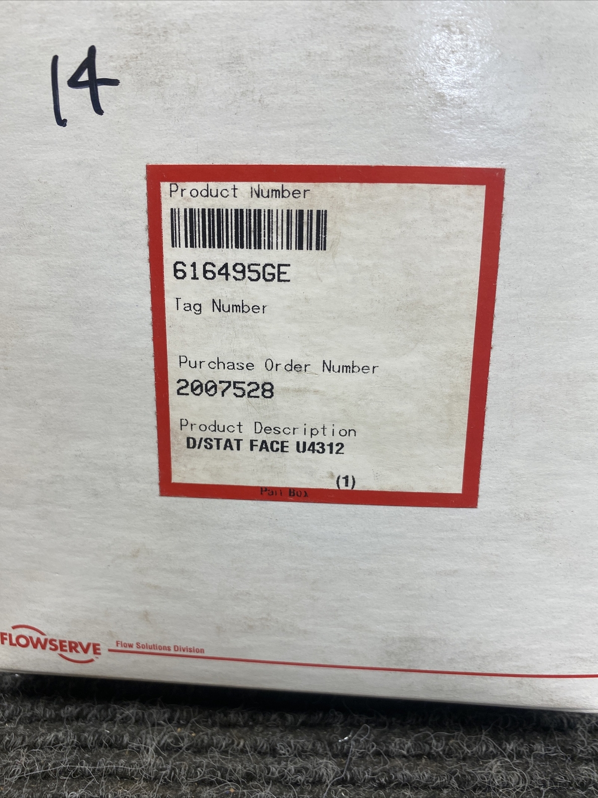 New Flowserve 616495GE Stationary Face Seal