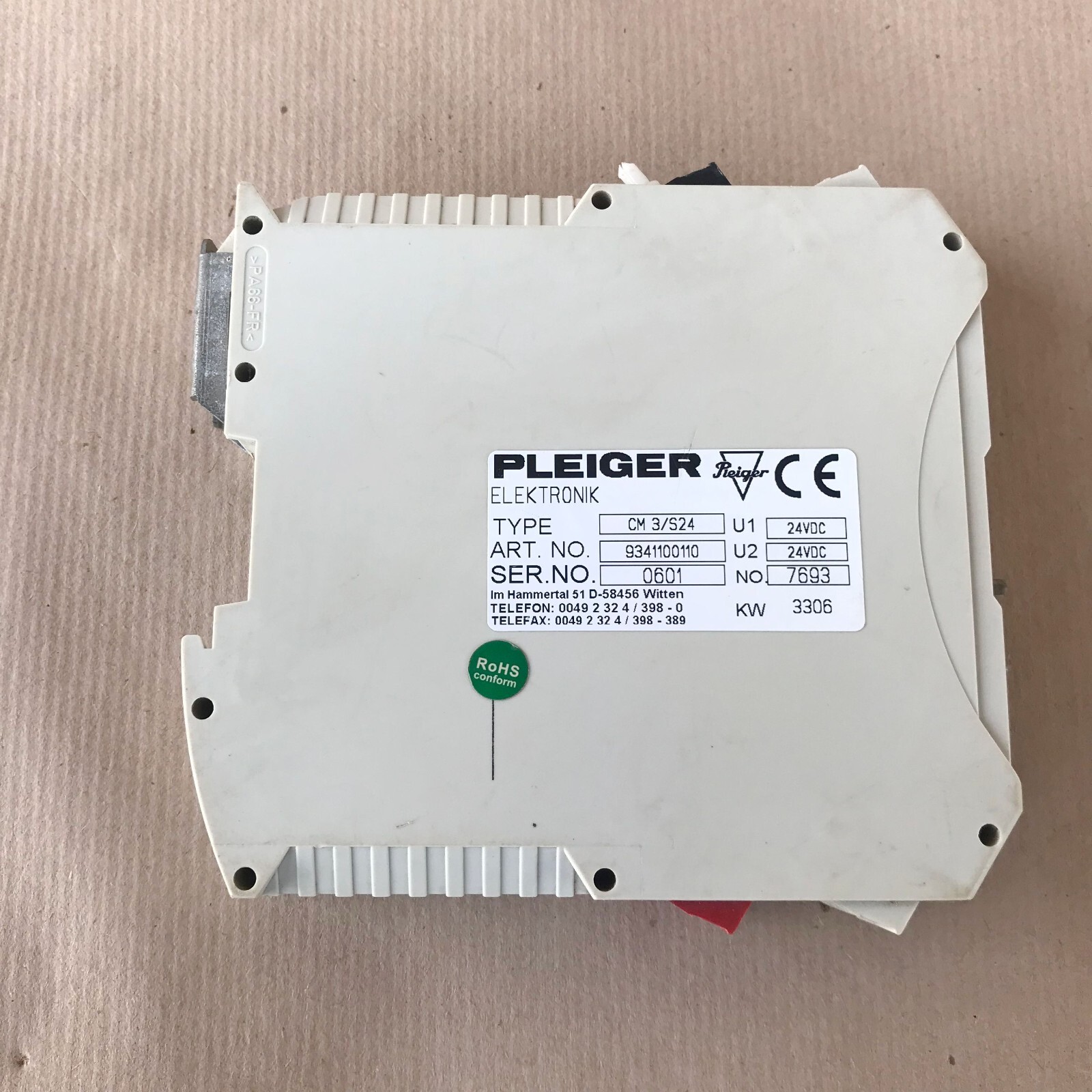 PLEIGER CM3/S24 CONTROL MODULE CM3S24 9341100110 [4]