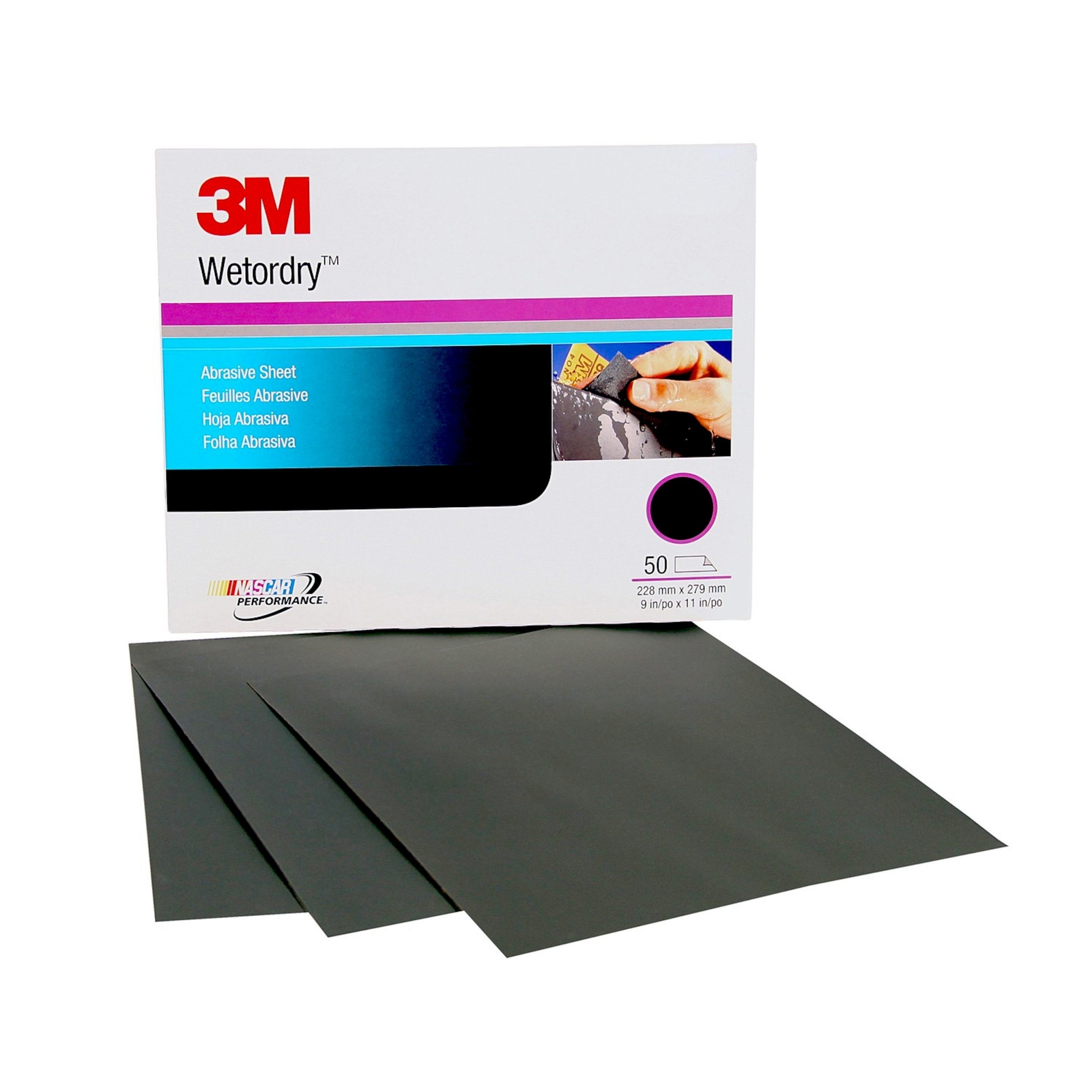 3M Wetordry Abrasive Sheet 213Q, 02035, P800, 9 in x 11 in, 50 sh (Case of 250)