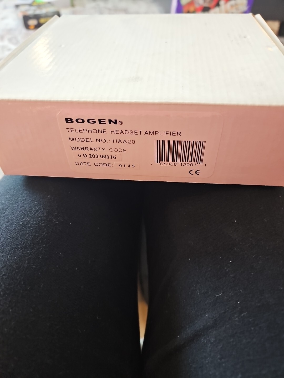 Bogen HAA20 Telephone Headset Amplifier w/ wires and Instructions New In Box