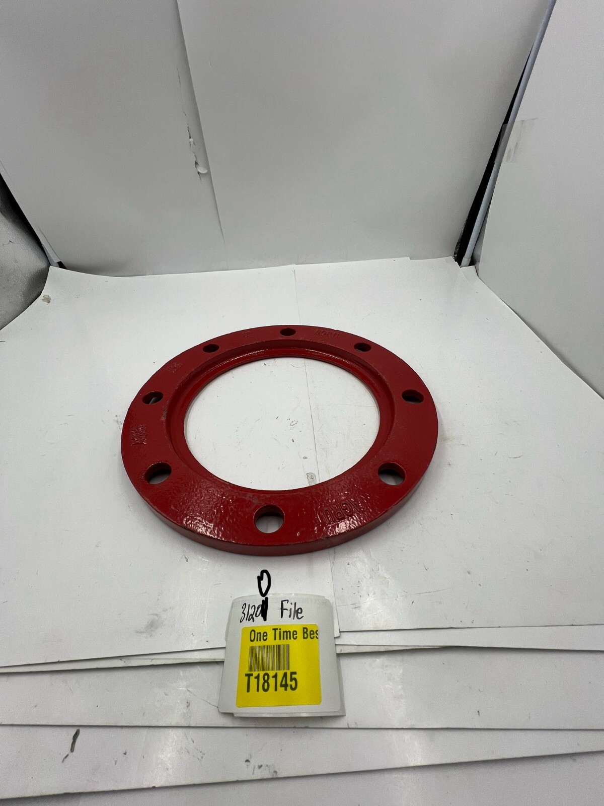 AGRU A536 8″ Ductile Iron Back Up Ring IPS SDR11, 220910, Red Heavy Duty