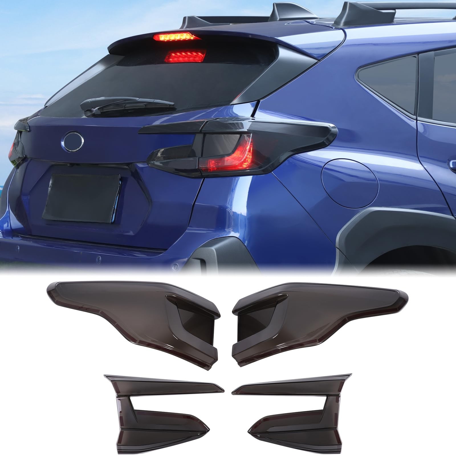 Car Rear Tail Light Lamp Cover Compatible with Subaru Crosstrek GU 2024 2025 …