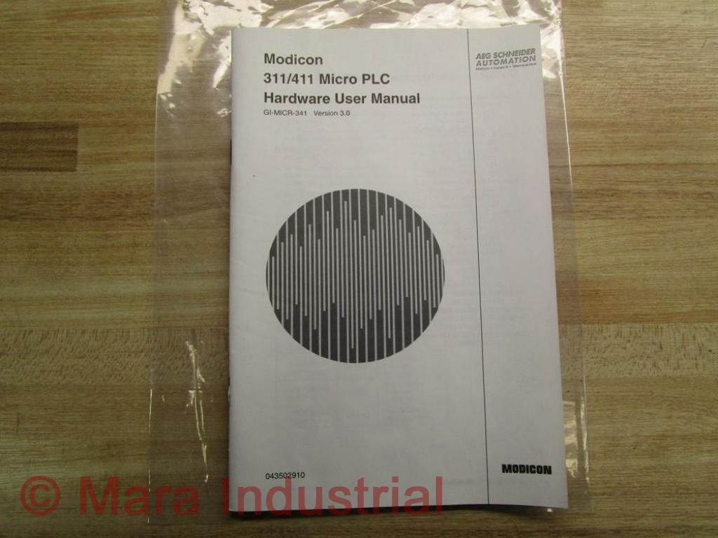 Modicon 043502910 Manual For 311/411 Micro PLC Hardware