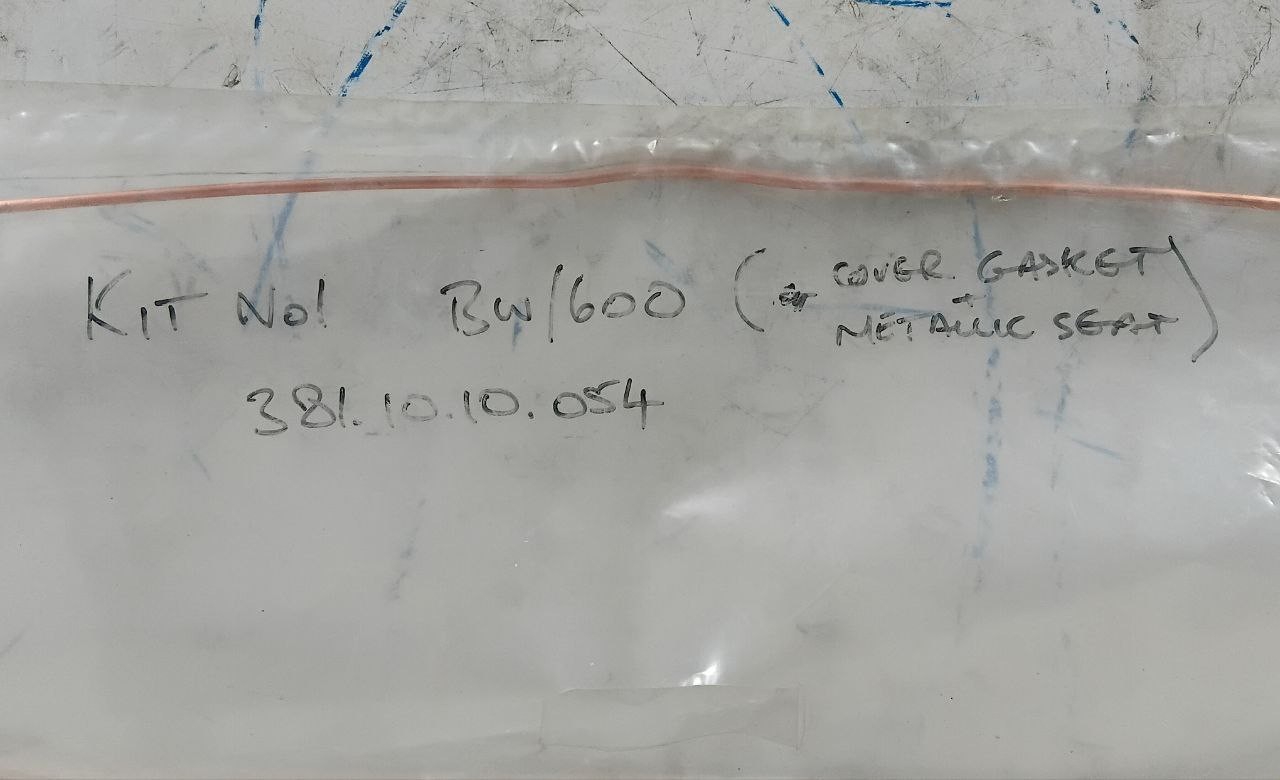 Genuine Copper Cover Gasket Seal | Kit BW/600 | Part 381.10.10.054 | 30″ x 12″