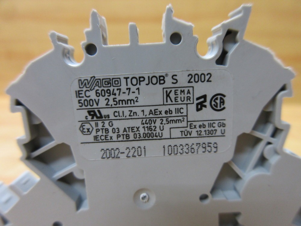 Wago 2002-2201 TOPJOBS Terminal Block 20022201 (Pack of 10)