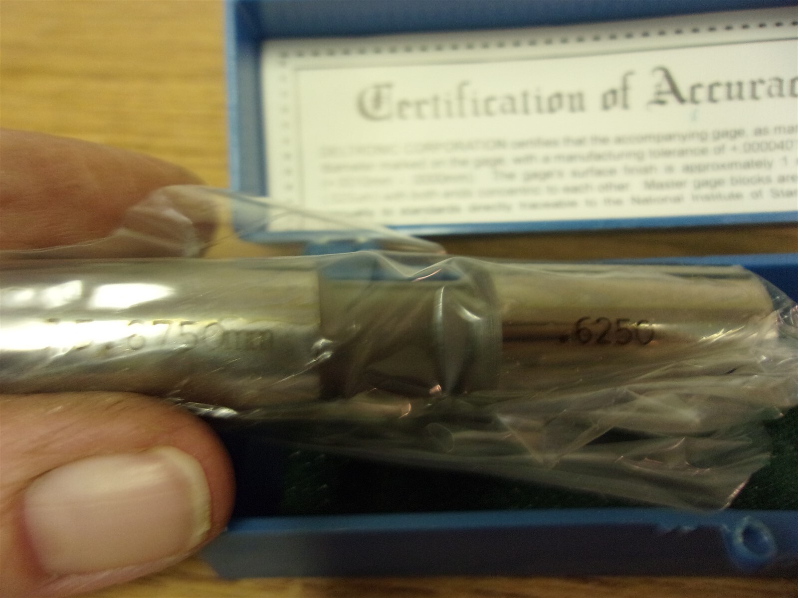 NEW Deltronic Pin Gage .6250 15.8750mm *FREE SHIPPING*