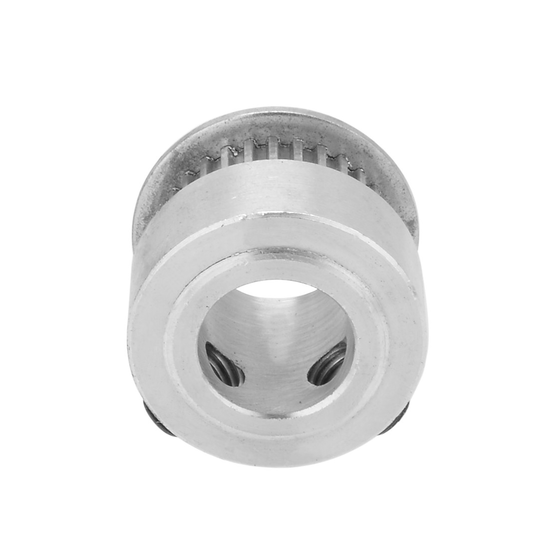 30 Teeth 12mm Bore 7mm Belt Timing Idler Pulley Synchronous Wheel Silver Tone