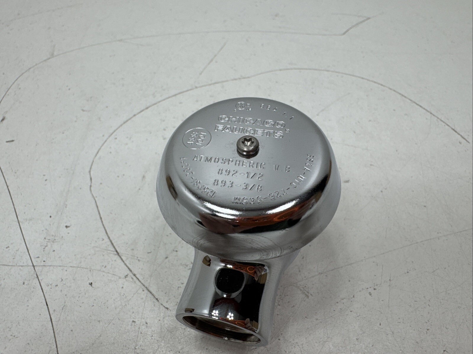 (Qty.3) 1/2” Chicago Faucet 892-ABCP Chrome Brass Vacuum Breaker