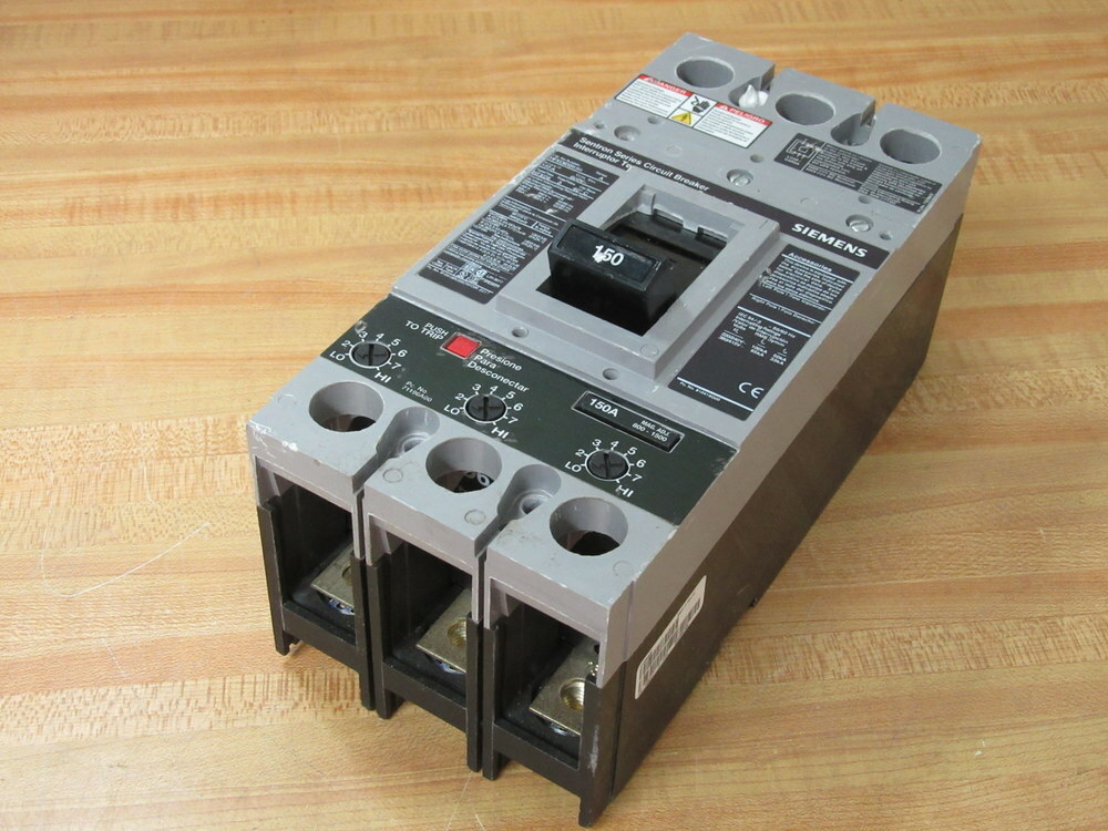 Siemens HFXD63B150 150A Circuit Breaker HFXD63B150L