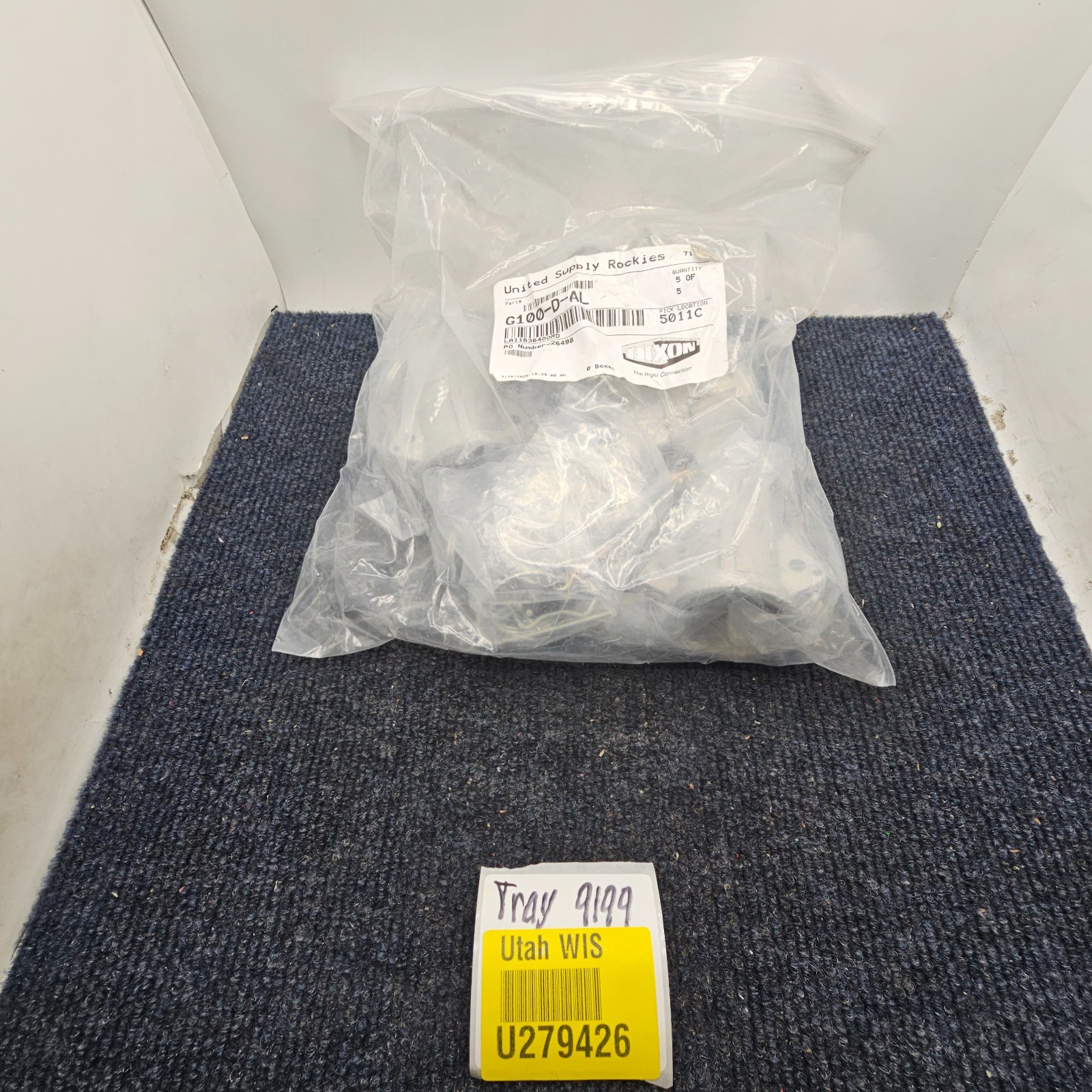 (QTY 5) Dixon G100-D-AL Aluminum A380 Global Type D Cam & Groove Hose Fitting 1″