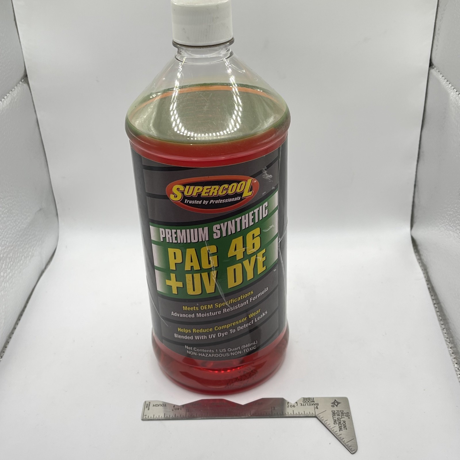 Supercool P46-32D A/C Compressor Pag Lubricant, W/Uv Dye Plastic Bottle
