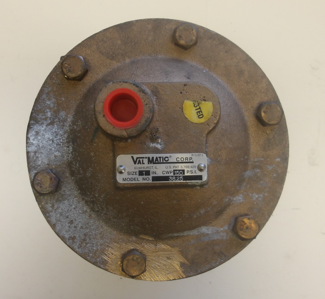 VAL-MATIC CORP P/N: 38.25 SIZE 1IN CWP 150 PSI 3/4″ INLET X 1/2″ OUTLET