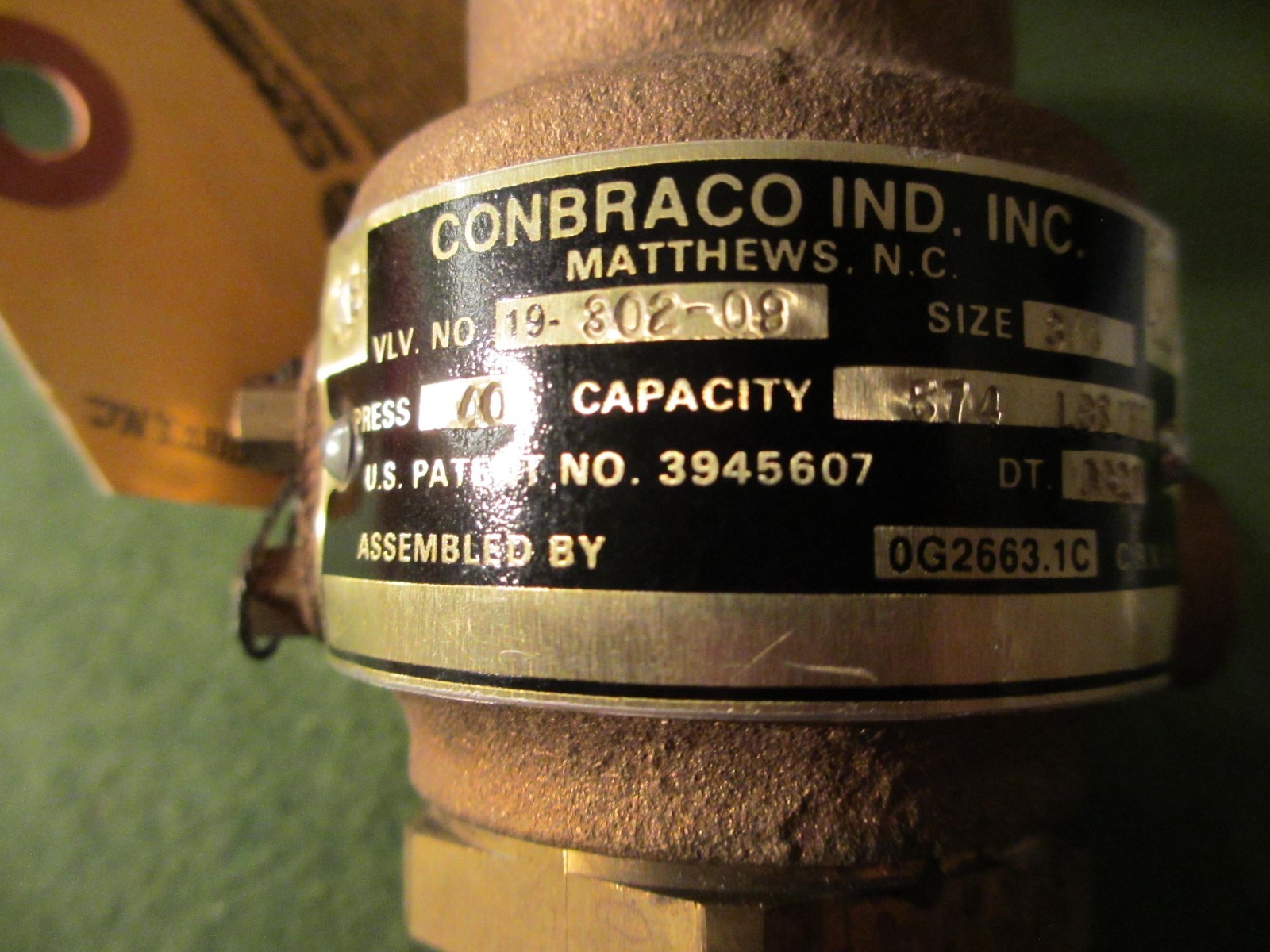 Conbraco 19-302-09 Hi-Pressure Safety Valve, 3/4″ x 1″