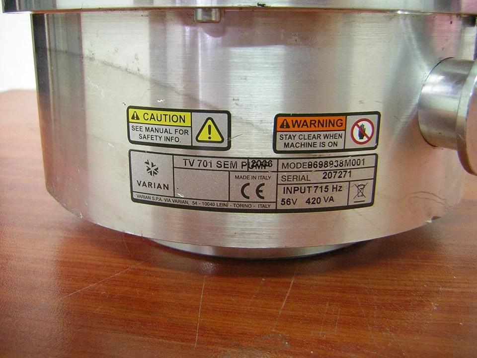 ✅ Varian TV 701 Sem Pump 9698938M001 V701 Macro Torr