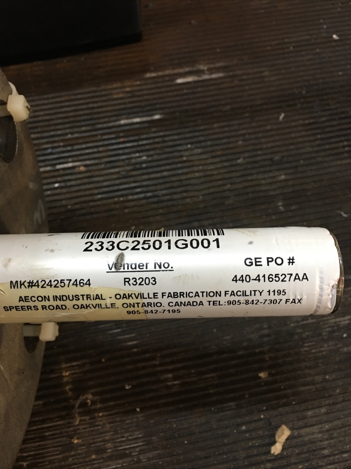 ge supply sight tube assy