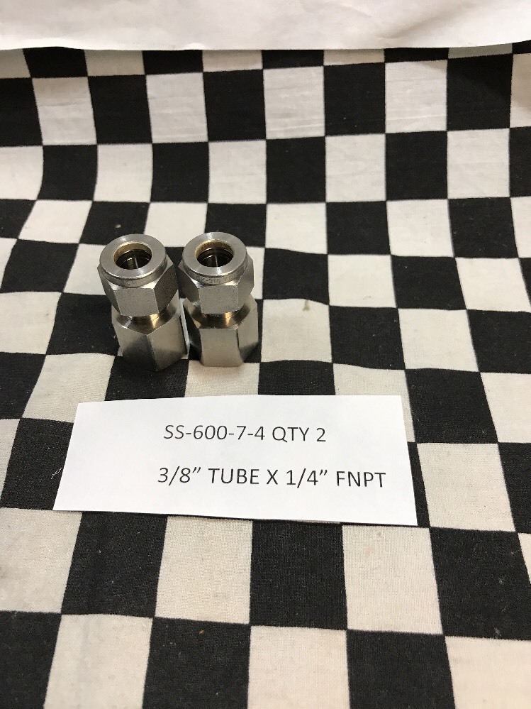 6x SWAGELOK FEMALE CONNECTOR SS-400-7-8 & SS-400-7-6 & SS-600-7-4, #1549E7