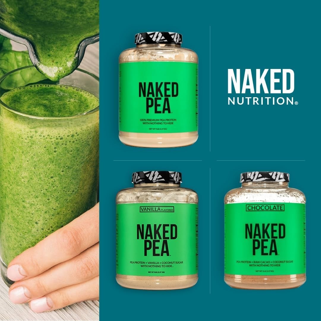 Naked Pea – 5LB 100% Pea Protein Powder from North American Farms Unflavored Veg