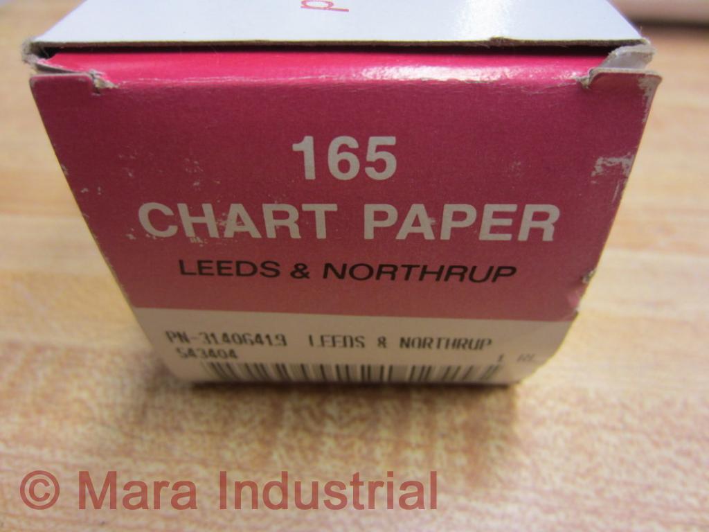 Leeds & Northrup 31406419 Chart Paper 165