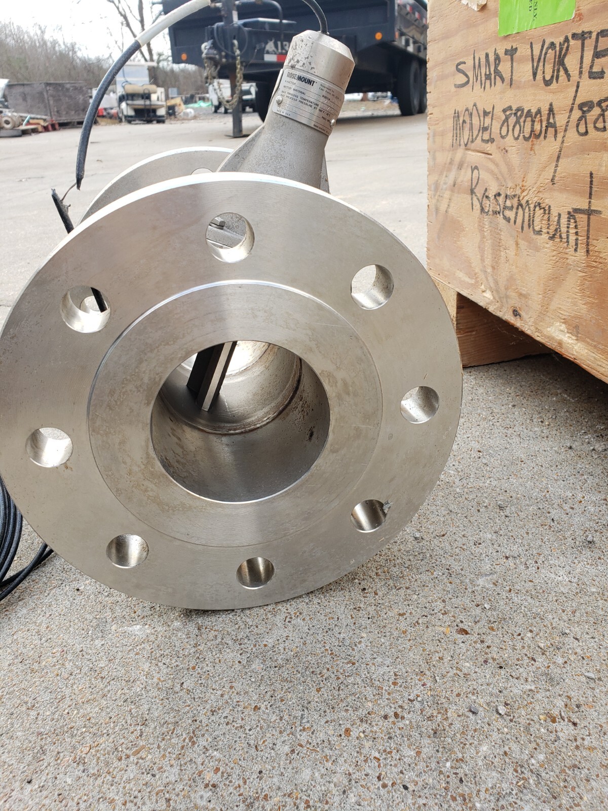 ROSEMOUNT 4” 300 MODEL 8800 VORTEC FLOW METER S.S K FACTOR