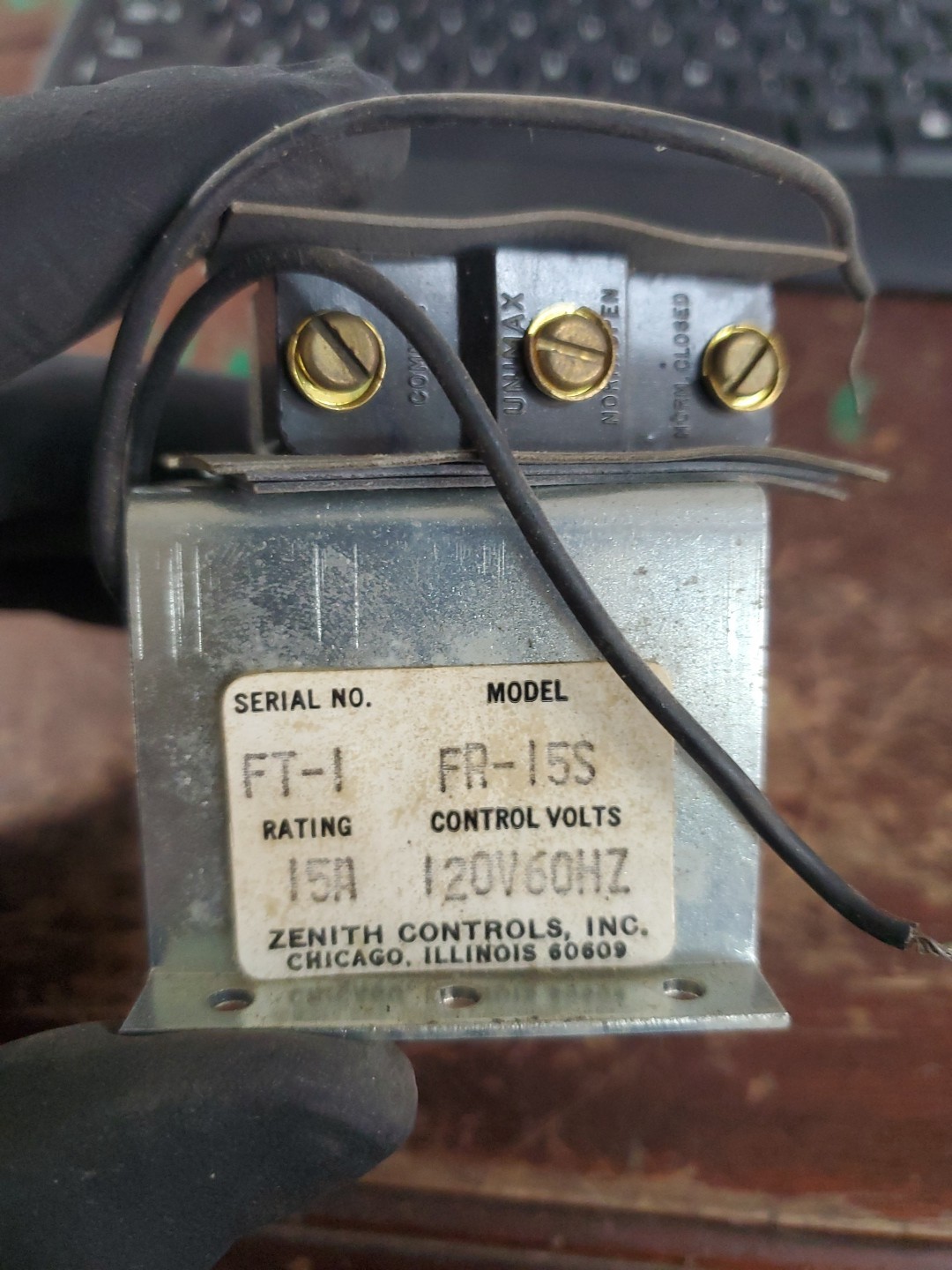ZENITH FR-15S TIMING CONTROL 15A 250V 60HZ (TA68MS)