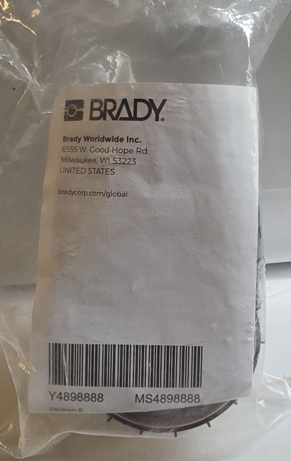Brady 110930 Label Printer Tape – Self-Laminating – Black on White – 1.5 in NEW