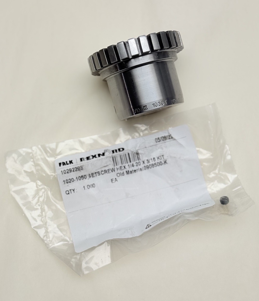 0704599 Rexnord Falk 1030T Grid Coupling Hub 1.125″ Bore STK, 10010792 Matl