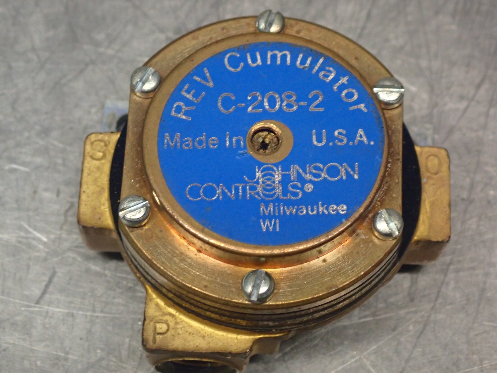 Johnson Controls C-208-2 REV Cumulator Used With Warranty