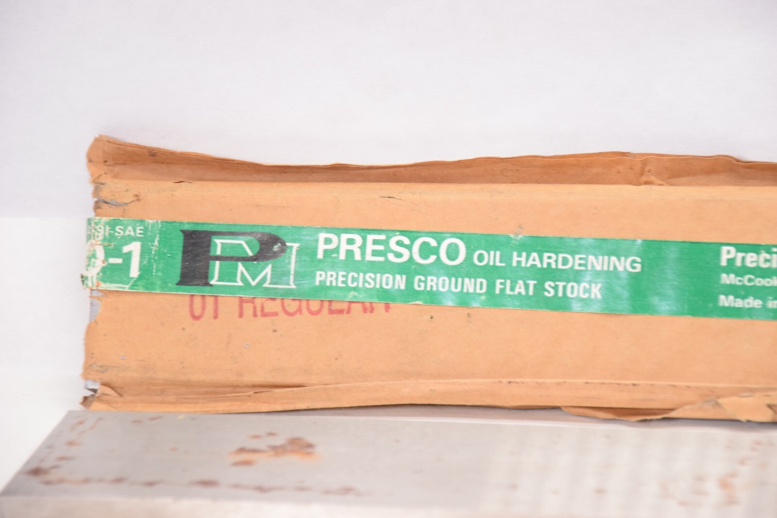 PRESCO 1/2″ x 2″ x 18″ Oil Hardening Steel Precision Ground Solid Bar Flat Stock