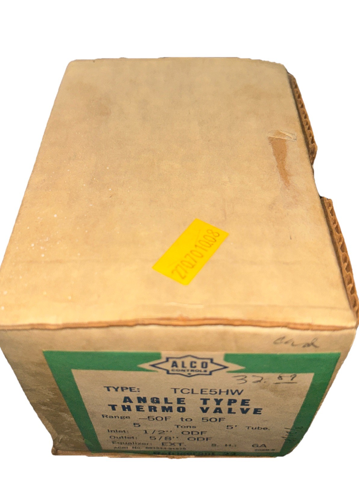 Alco Controls Thermo Expansion Valve Valve Less Flange 5 Tons TCLE 5 HW NIB. 6A