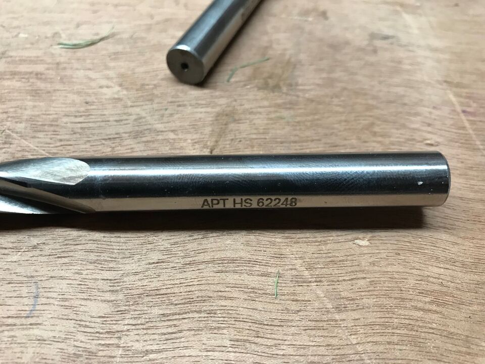 (QTY 2) APT 47022 80010.4687 Core Drill 15/32″ 0.4687″ 4 FL HSS 4-3/4″ x 7-1/2″