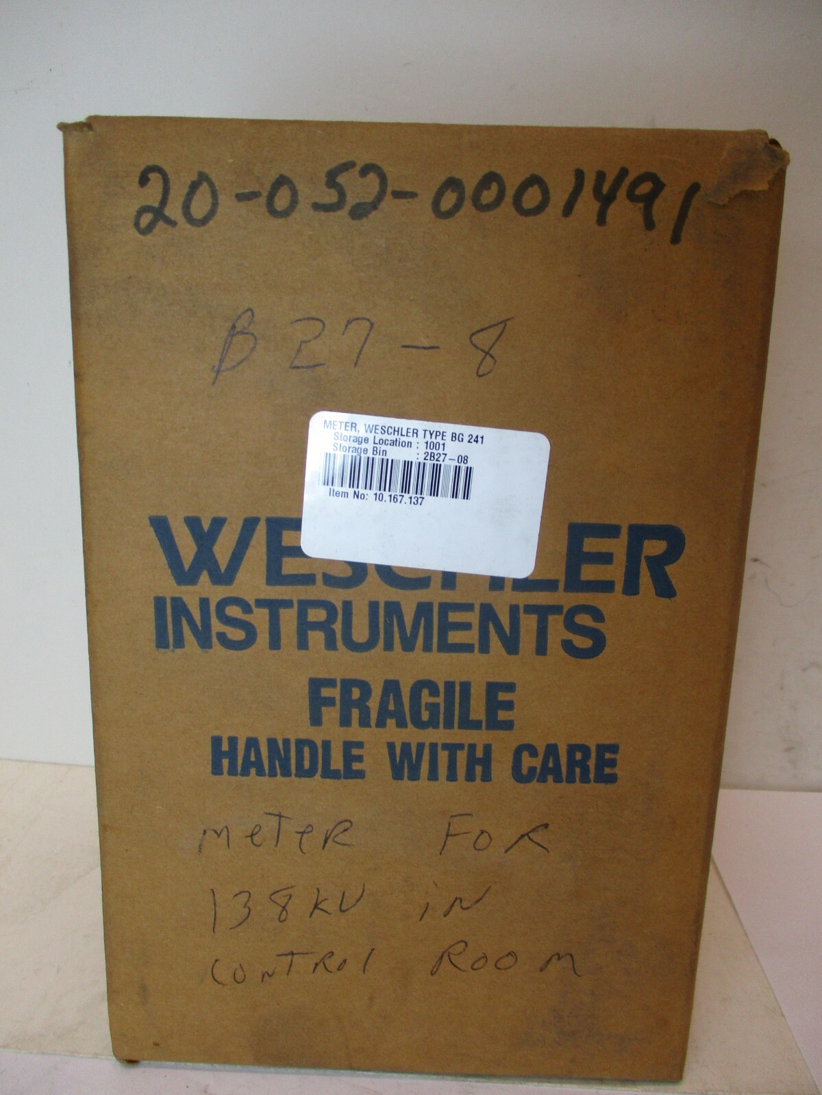 New open-box Weschler Bar Graph Meter B6241 4B3XXCBD1XXXXXX A1349AES