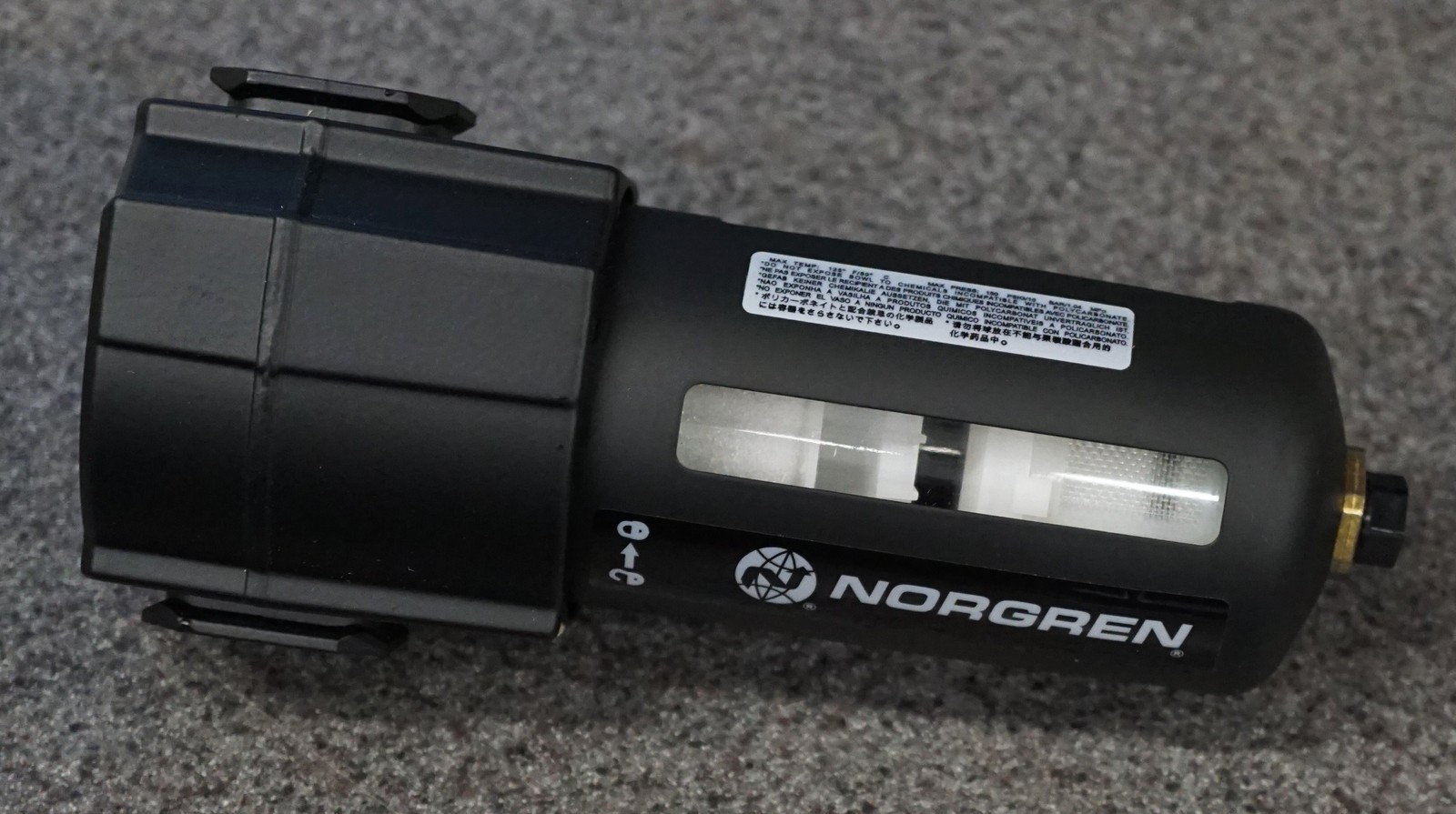 NORGREN EXCELON F74G 150PSI G AIR FILTER 140 SCFM 3/4″ PTF PORTS 40UM AUTODRAIN