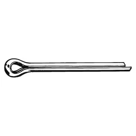 Extended Prong Cotter Pin, 9 Mm Dia, 41 Mm L, Low Carbon Steel, 25 Pk,