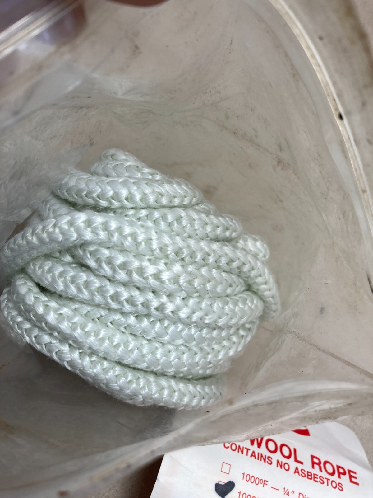 Lynn Kaowool Thermo Rope 3/8″ x 25′ High Temp Rope