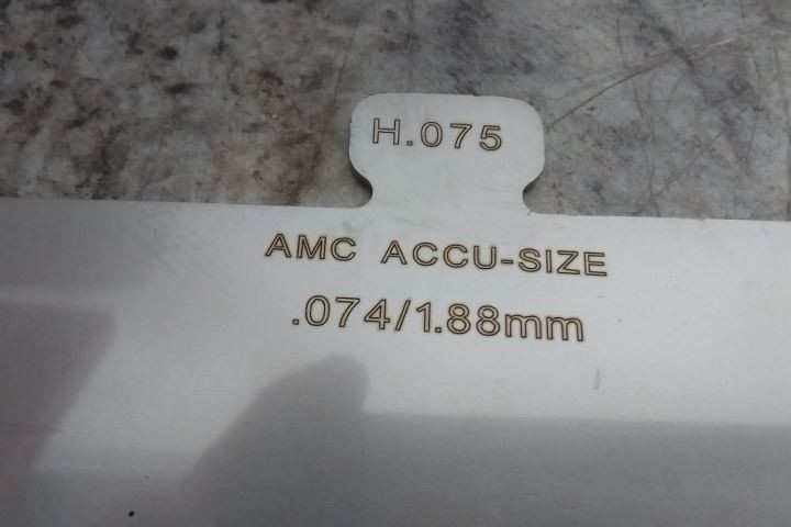 American Metals Co. H300 304 SS Size H Starter Precut Slotted Shim Kit