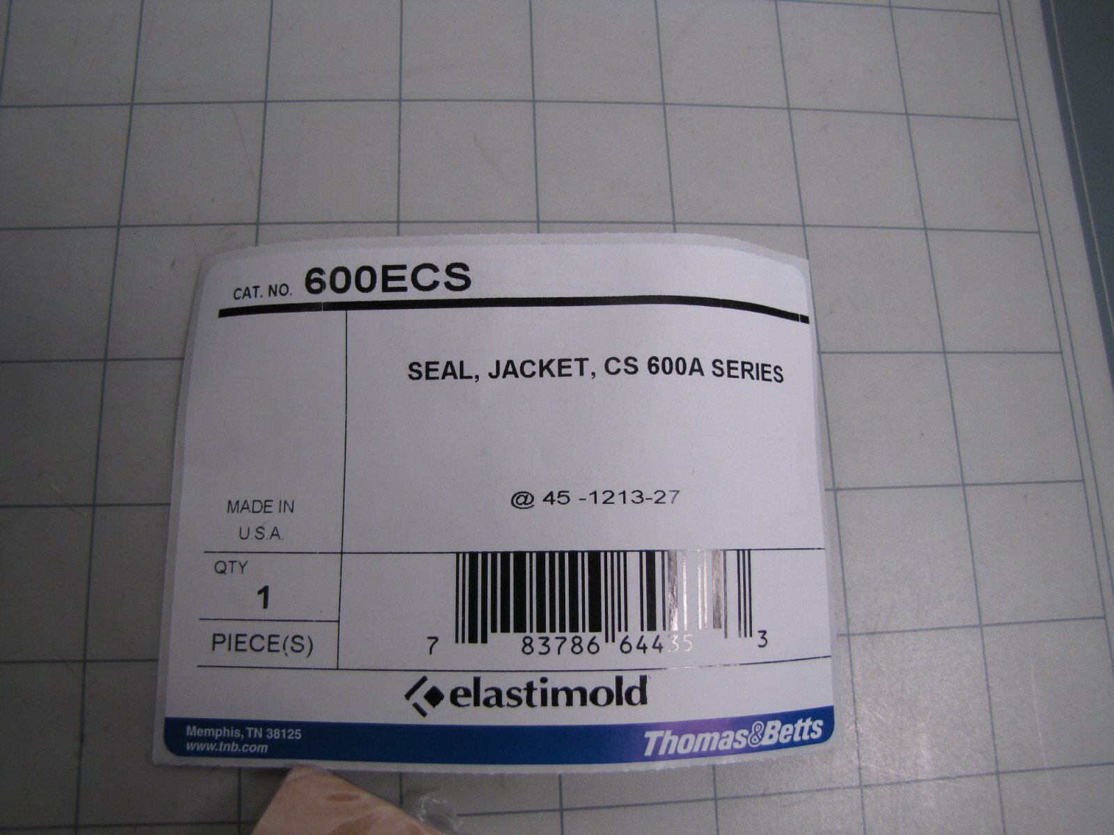 Thomas & Betts Elastimold 600ECS CS 600A Cold Shrinkable Jacket Seal NEW
