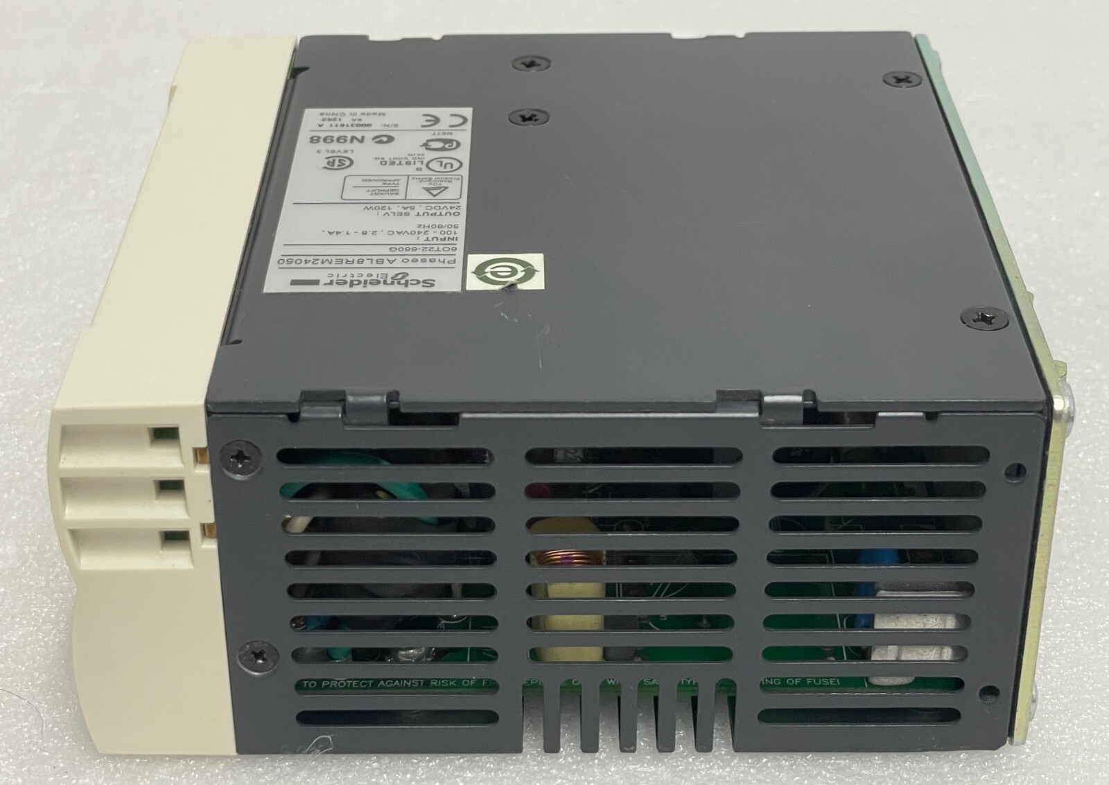 Schneider ABL8REM24050 Regulated Switch Power Supply 100-240V 24VDC 5A 120W