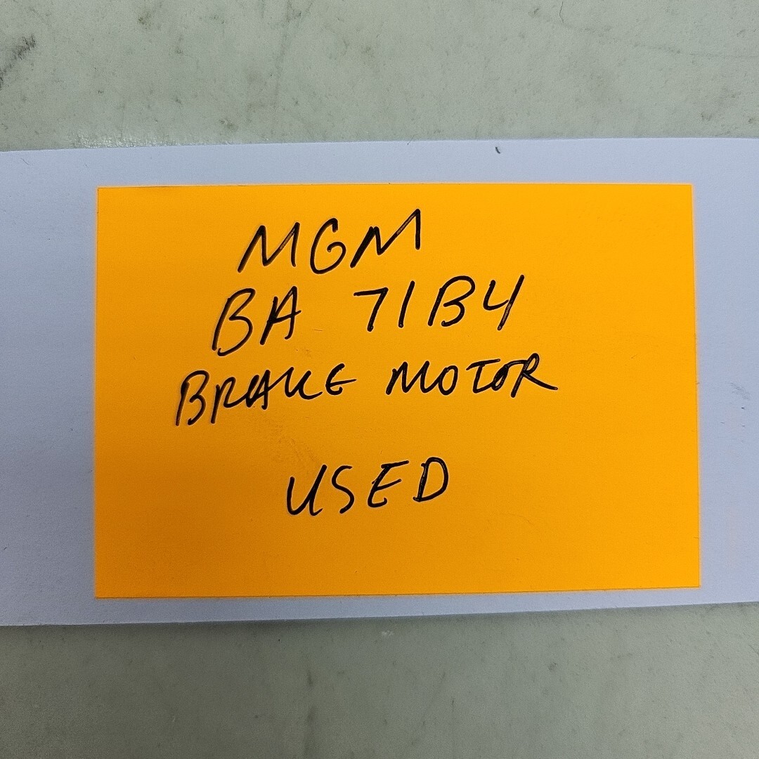 MGM Brake Motor BA 71B4 277/480V IP54 S1 1.9 1.1 Amp