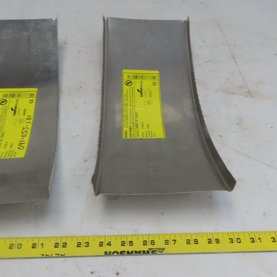 B-Line 808SS6-06-45VO12 Stainless Steel Outide 45° 6″W Cable Tray Cover Lot/2