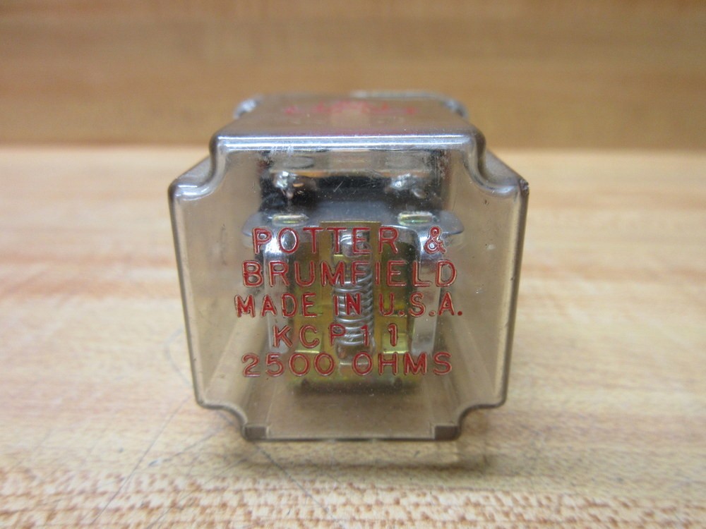 Potter & Brumfield KCP-11-2500 OHMS Relay KCP-11-2,500