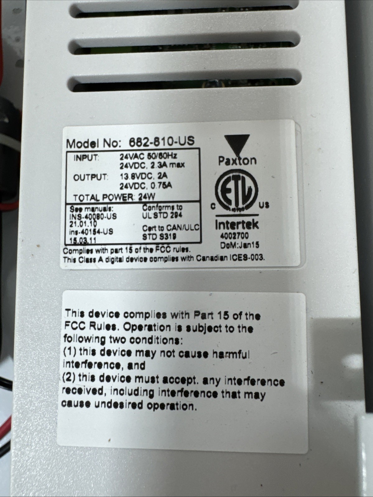 PAXTON Net2 Plus Model No 682-810-US
