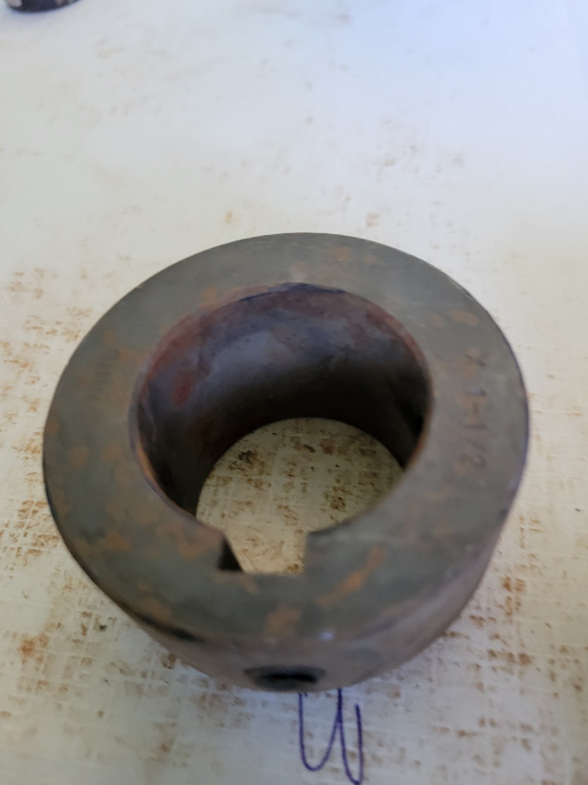 1 -1/2″ Series Weld Hub Round Bore With Keyway and Set Screws, 2-1/2 OD