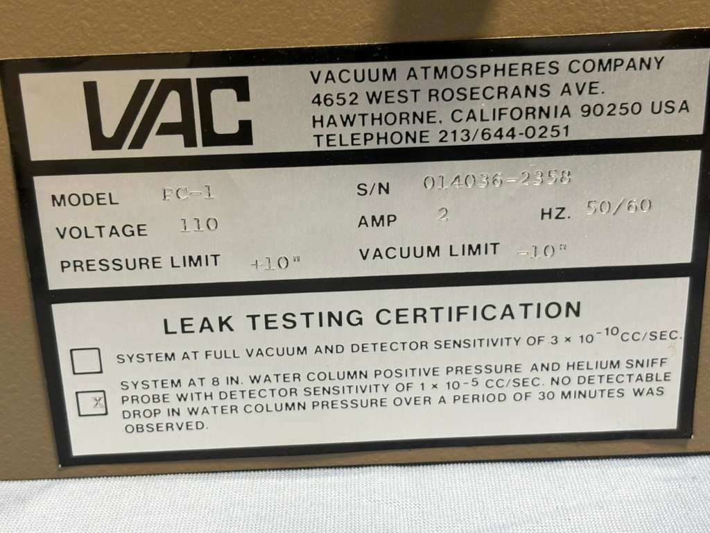 VAC Pedatrol Pressure Control Panel PC-1 w/ Linemaster Switch Foot Pedal B-2-S